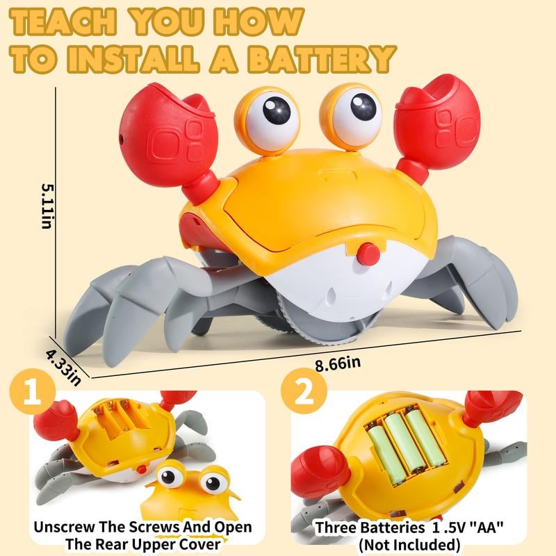 Flufeez™ Interactive Crawling Crab