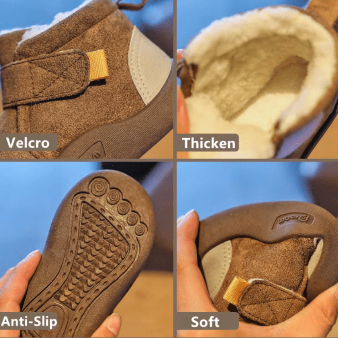 Flufeez™ Infant Winter Boots – Plush and Soft Sole Baby Snow Shoes
