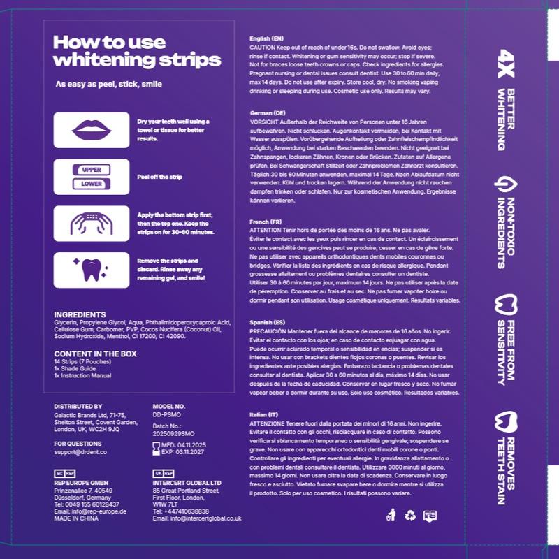 Flufeez Purple Teeth Whitening Strips™